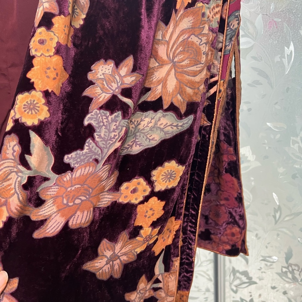 Floral Velvet Dress - image 1